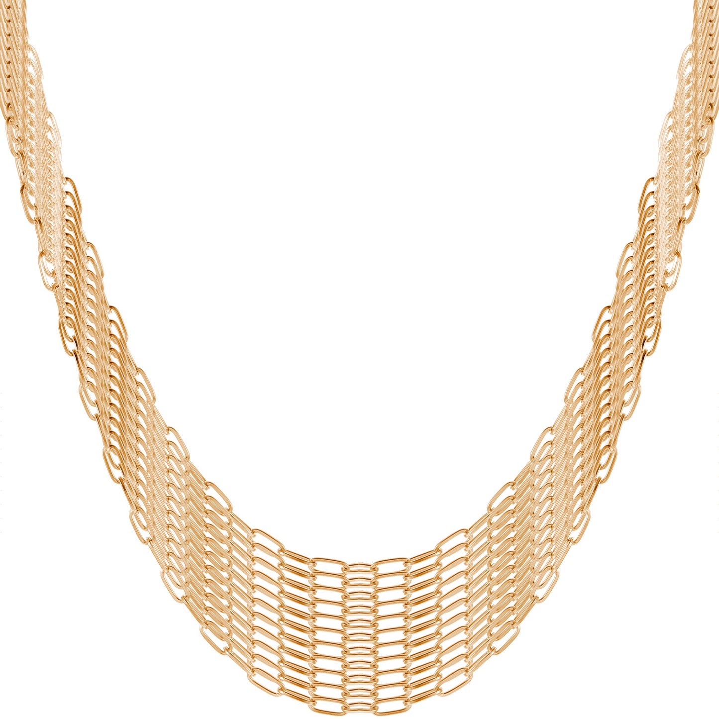 10 Pack Charm Necklace Chain Gold Paperclip Chain Necklace 18 Inch Paperclip Necklaces for Women Adjustable Gold Charm Link Chains for Jewelry Making
