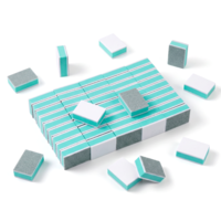 50 PCS Mini Nail Buffers, 1000/4000 Grit Double Sided Mini Buffers for Nails, Small Nail Buffing Block for Natural Nails, Manicure Tools for Home Salon