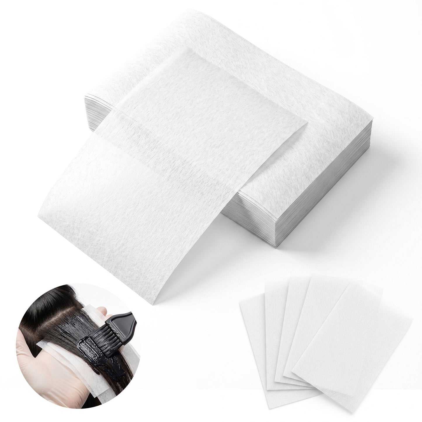 350 Pcs End Papers for Hair Perm, Disposable Salon Perm Papers for Hair, High Temperature Resistant Curling Paper for Cold Hot Perms Styling Tools