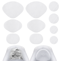 Tweruna 10 PCS Shoe Repair Patch, 5 Sizes Shoe Heel Patch, White Self-Adhesive Shoes Patches for Holes, Shoes Heel Repair Patches for Sneakers and Flats