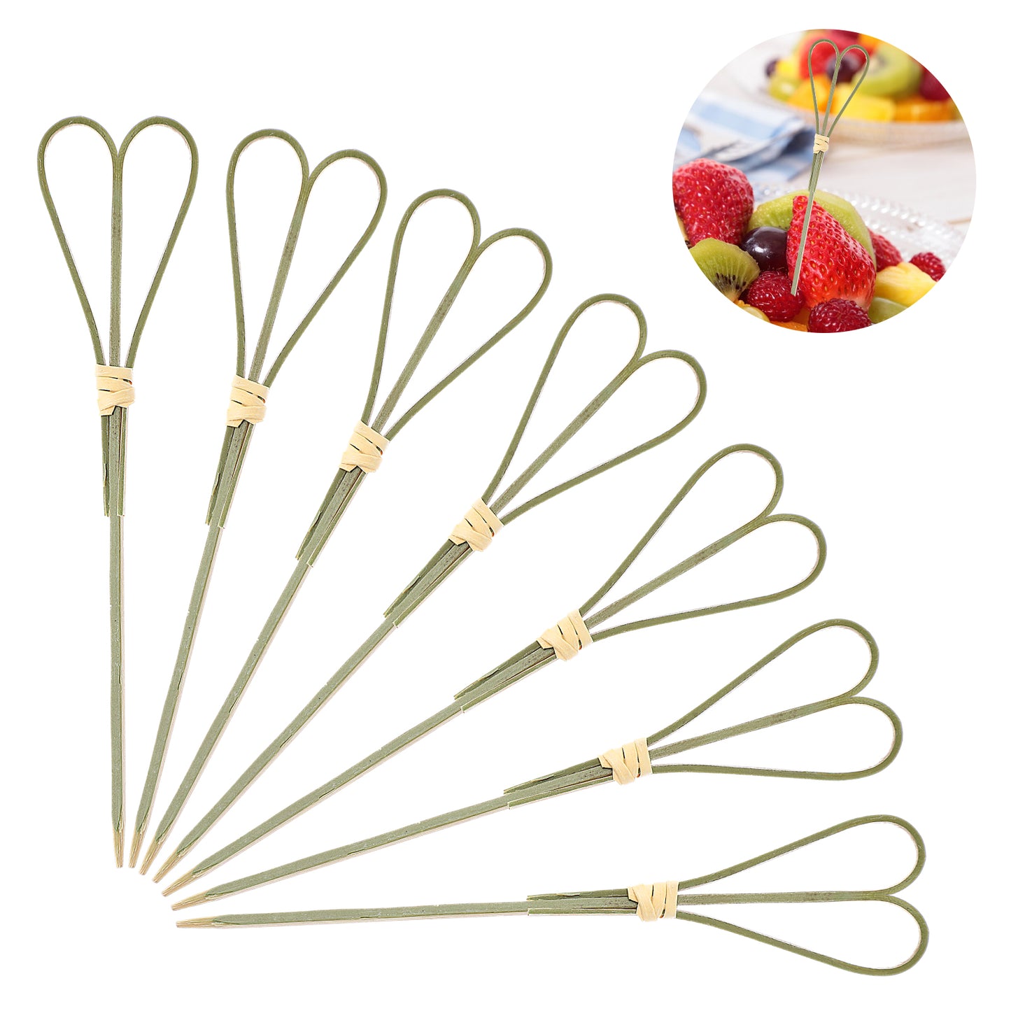 100 Pack Cocktail Picks Heart Shaped Toothpicks for Appetizers Cocktail Toothpicks Cocktail Skewers Appetizer Picks for Food Fruits Drinks Charcuterie Accessories