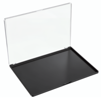 Apojgitn Empty Magnetic Makeup Palette, Empty Eyeshadow Blush Powder Dispensing Storage Box with Mirror Rectangular Cosmetics Tavel Storage Box for DIY Cosmetics Lipstick Blush Powder (9.06" x 6.5")