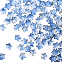 100 Pack Dark Blue Star Beads 8mm Crystal Glass Beads Stars Glass Spacer Bead for Bracelets Necklaces Earrings Jewelry Making Supplies DIY Crafts