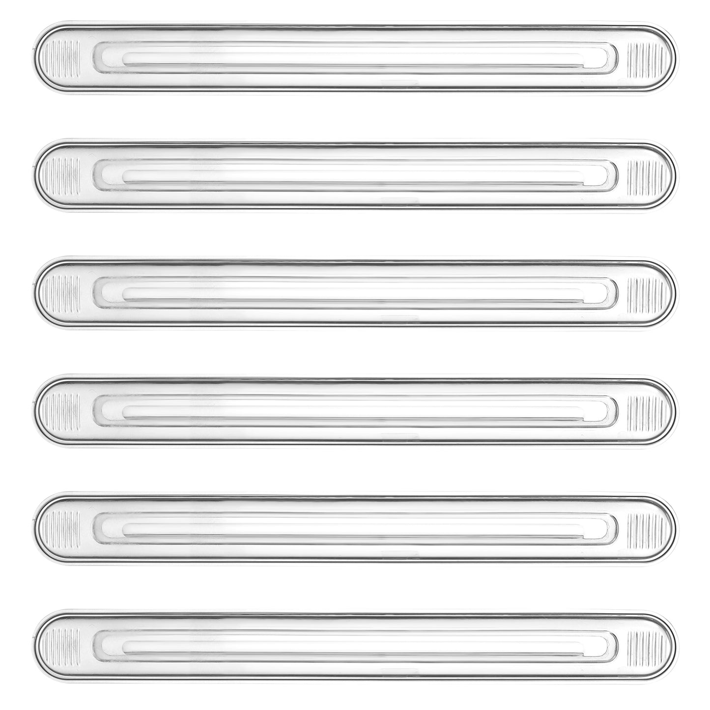 6 Pack Rubber Chair Wall Protector, Wall Protector from Furniture Set from Chair Back Clear Furniture Bumpers Adhesive Quiet Walls Protectors for Shower Doors Drawers Car Doors Toilet Lids - Long
