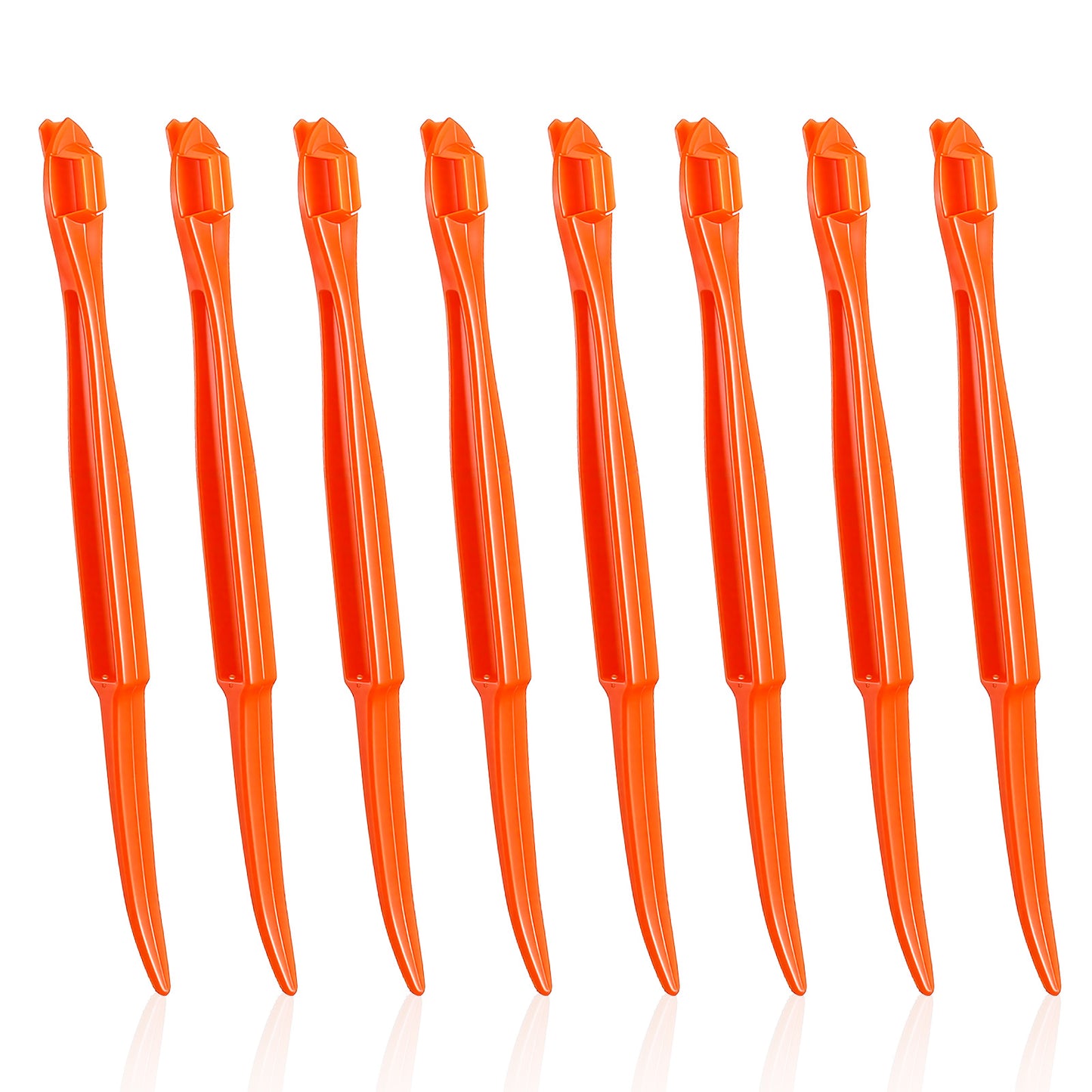 8Pcs Orange Peeler Tools, Plastic Citrus Peel Cutter, Lemon Citrus Peel Cutter Vegetable Slicer Fruit Tools Easy Fruit & Vegetable Remover & Cutters with Long Handle Kitchen Gadgets Accessories