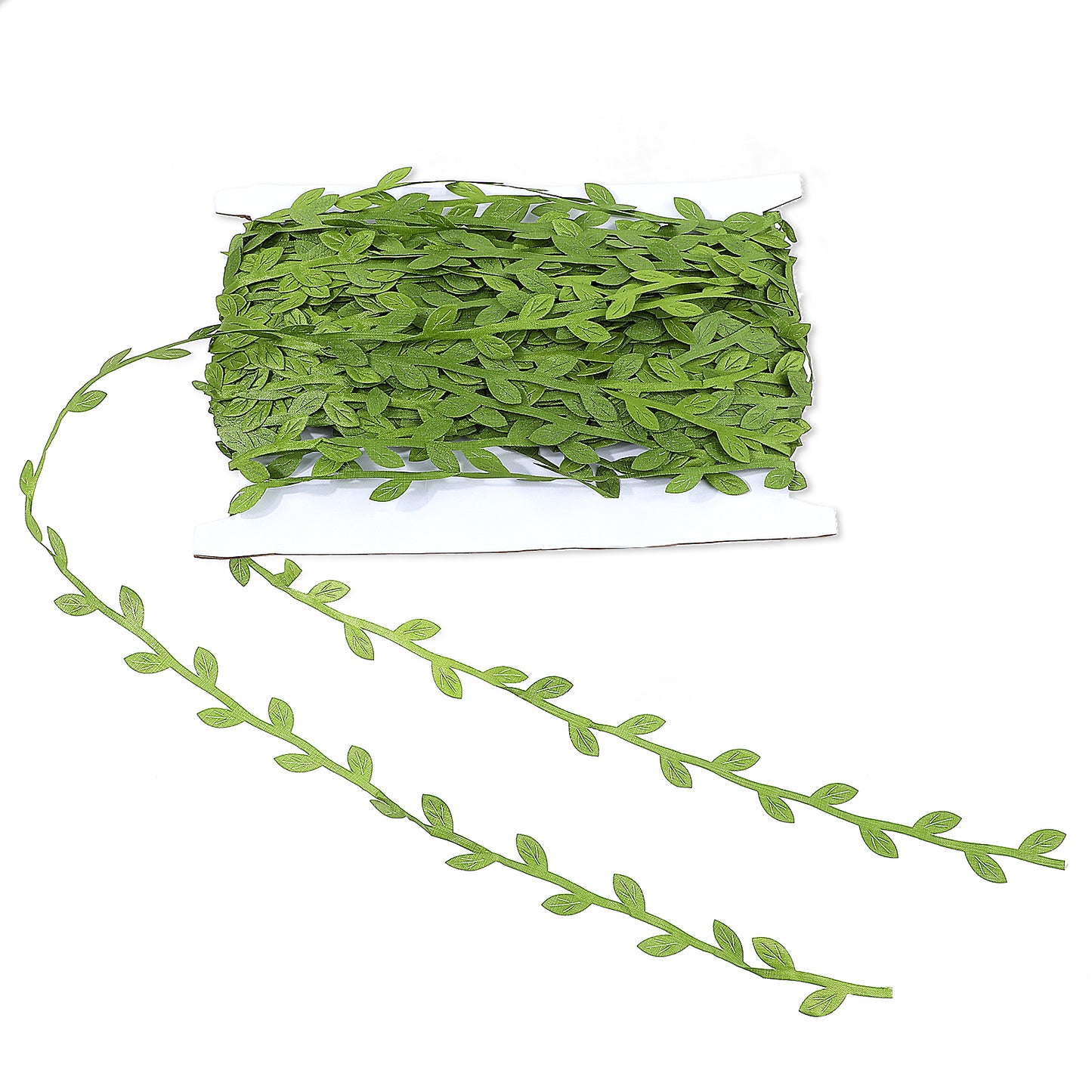 Vine Leaves, Artificial Vines Leaf Ribbon Green Leaves Trim Rope Jungle Botanical Greenery String Trim Ribbons for Wedding Home Decorations and Party Garland DIY Crafts