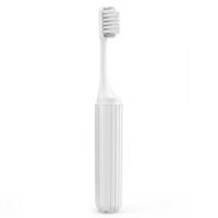 Travel Toothbrush,Soft Bristle Folding Toothbrush, Portable Foldable Tooth Brush with Detachable Heads for Camping Business Trip Holiday School Travel(White)