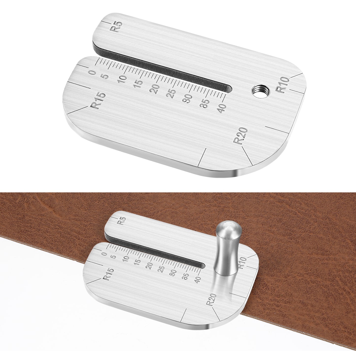 1 PCS Leather Stitching Punch Aid Plate, Leather Working Tools, Leather Punch Plate Leather Stitching Punch, Leather Pricking Iron for Pulling Out Nail Irons Diamond Lacing Chisel