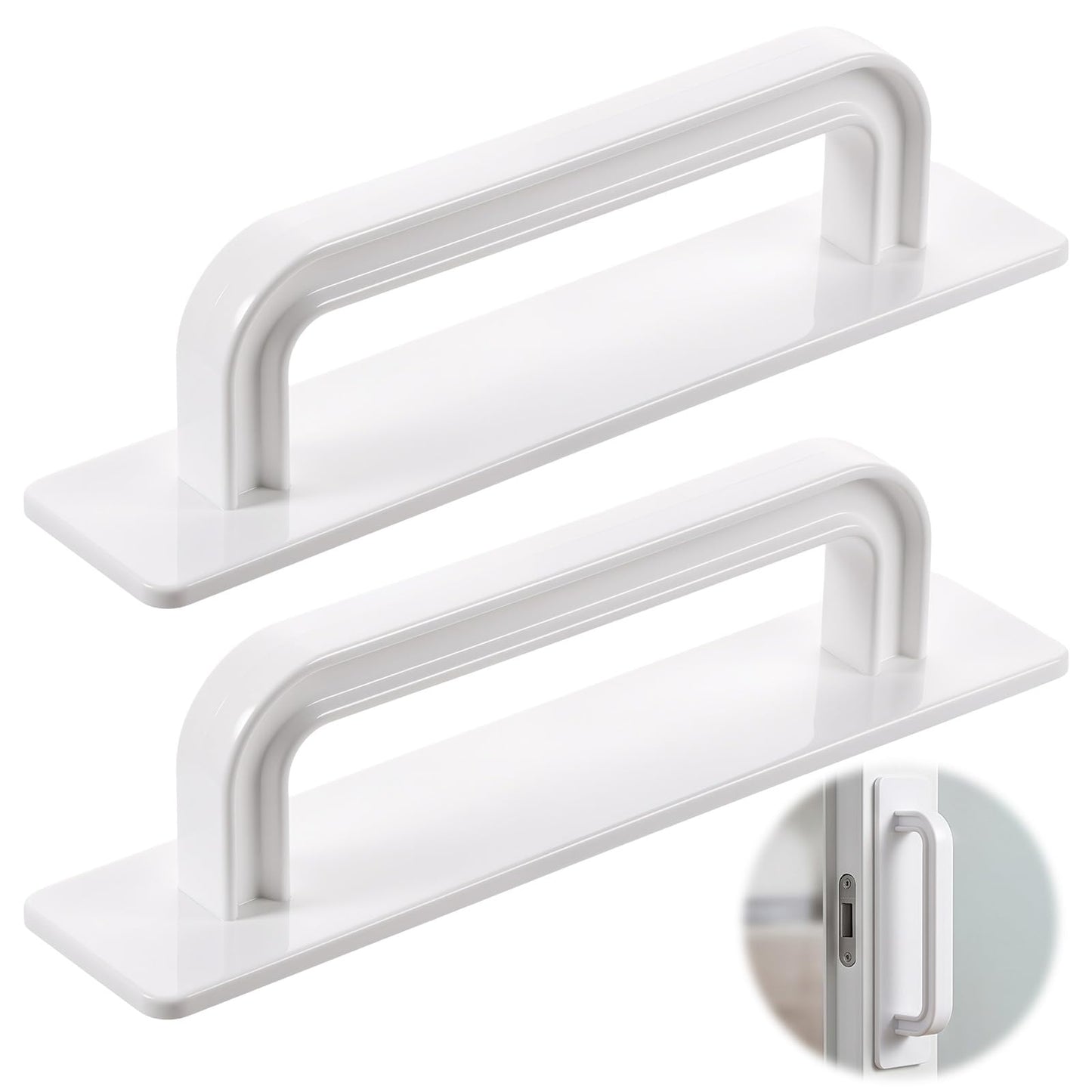 LLOUSSAK Quilax 6 Pcs Self Adhesive Cupboard Handles for Gluing