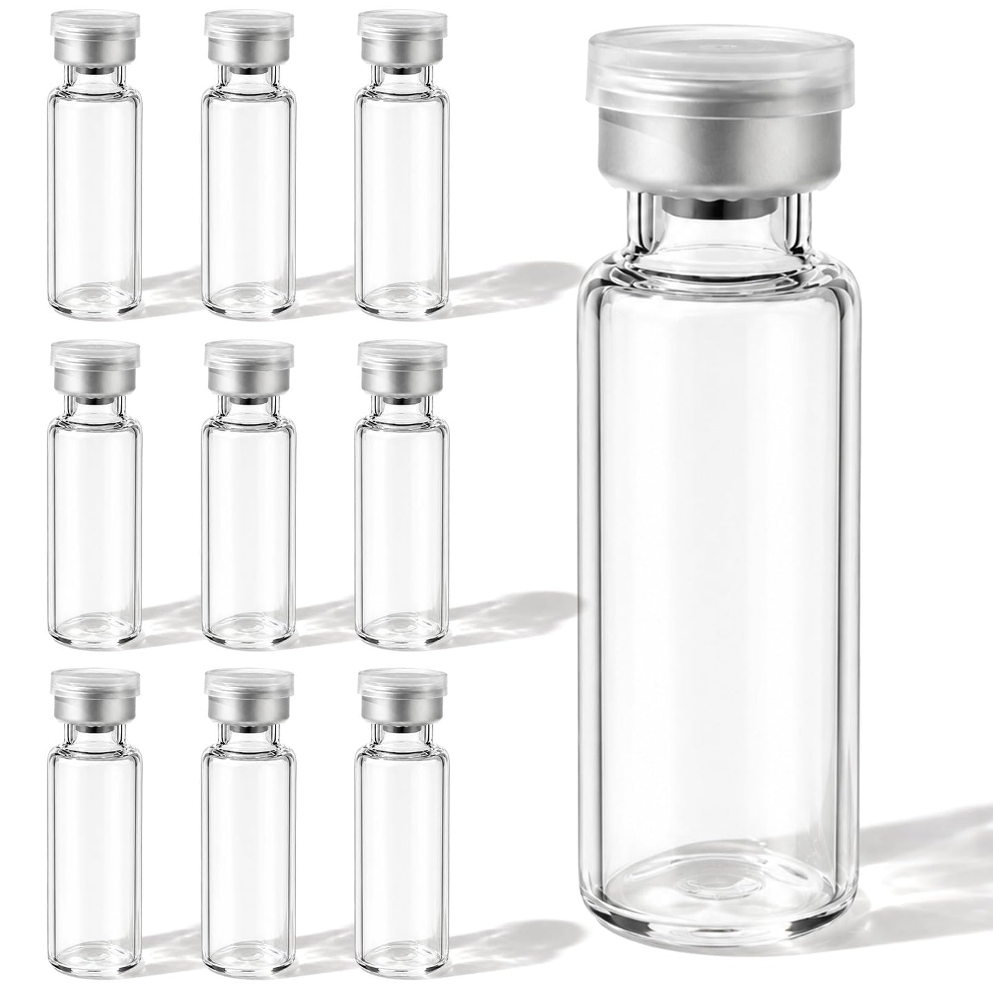 10 Pack 5ml Sealed Sample Bottle Vial Storage Container for Laboratory Lab