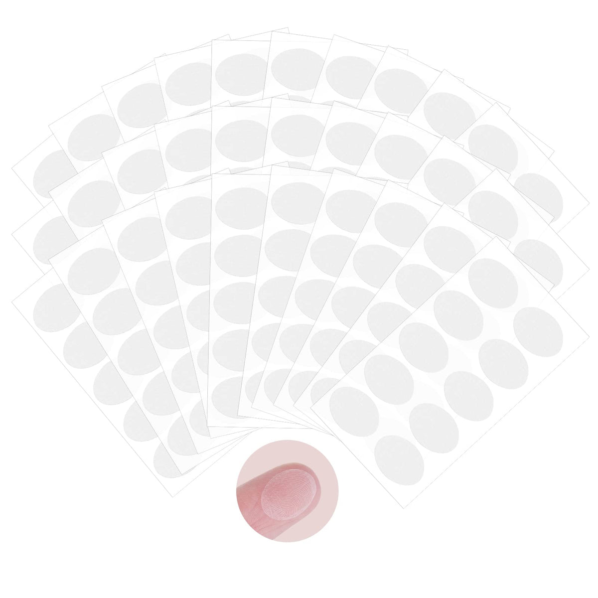 ASTER 300 Pieces Earring Lobe Support Patches for Heavy Earrings, Breathable Earrings Support Pads Large Earring Patches Heavy Ear Stabilizers for Long Time Wearing Earrings (1.5×1.1 CM)