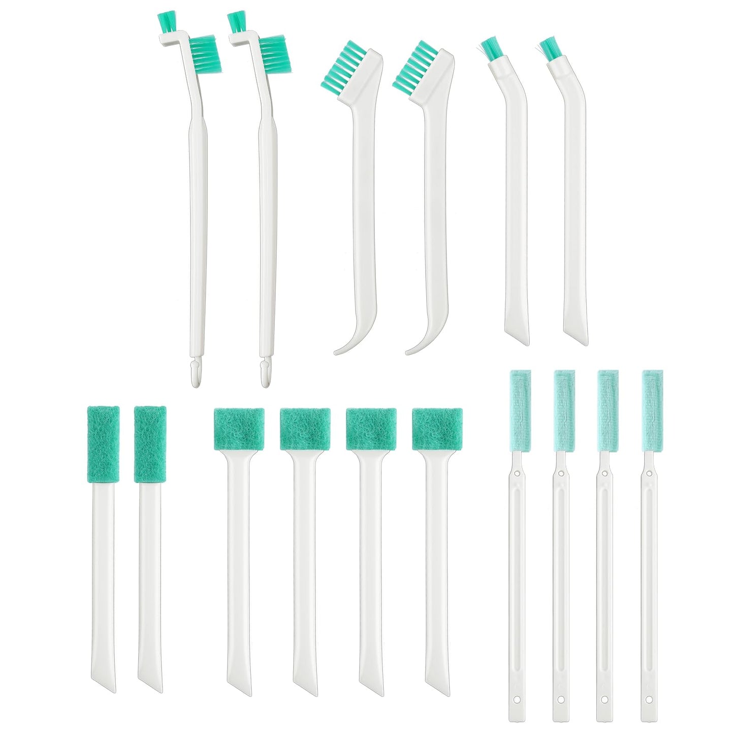 Aster Small Cleaning Brushes, 16Pcs Crevice Cleaning Brushes Brush 16 in 1 Deep Detail Tiny Cleaner Tool Set Household Cleaning Brush for Small Holes Corner Space Keyboard Bottle Tile