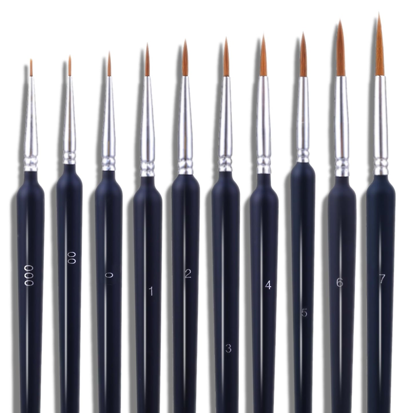10 Pcs Miniature Paint Brushes Detail Paint Brush Set Small Fine Tip Paint Brush Kit Micro Brushes for Acrylic Watercolor Oil Craft