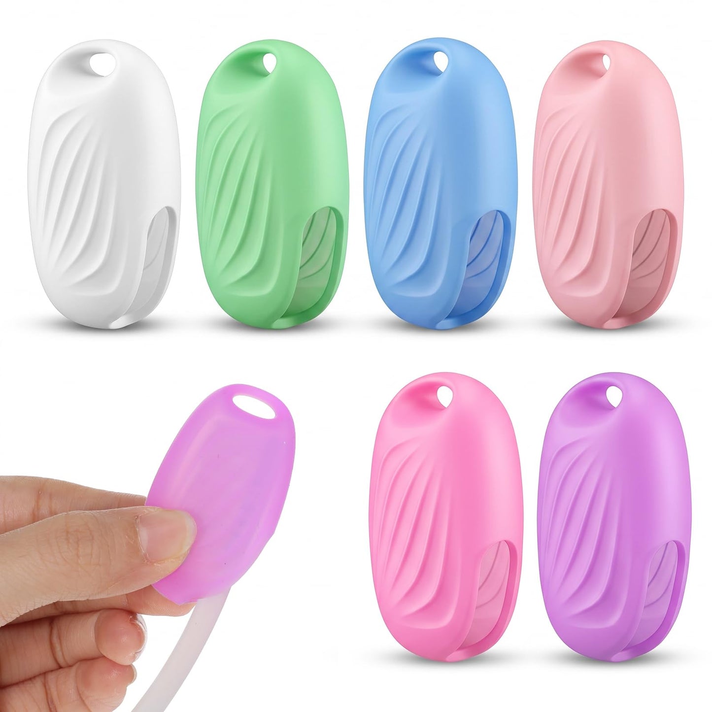 Pack of 6 Toothbrush Protectors, Silicone Toothbrush Protective Cap