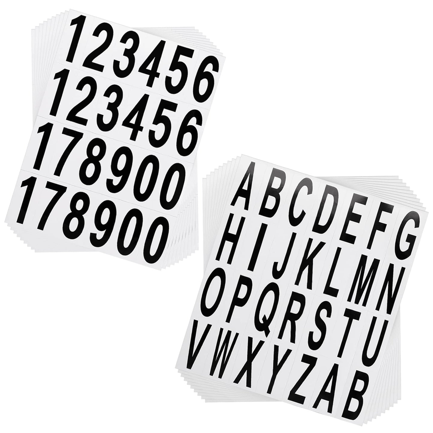 10 Sheets Mailbox Numbers and Letters Stickers, Mailbox Numbers for Outside Self Adhesive Vinyl Address Numbers for Home Business Apartment Signs Door Cars Address Number 2 * 1 Inch