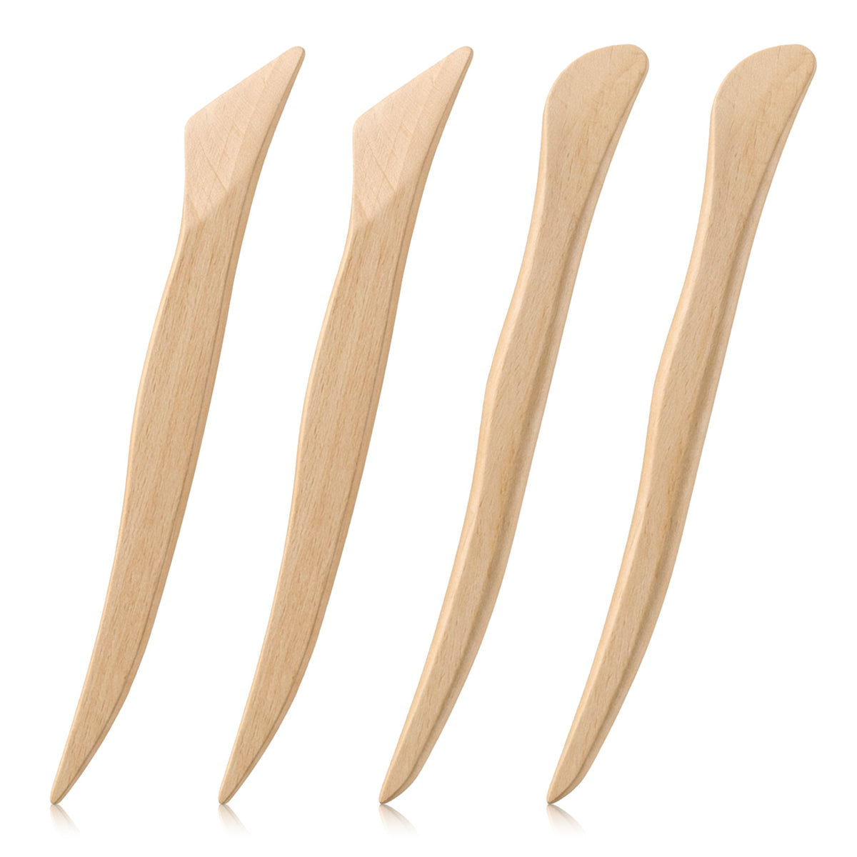 4 PCS Wood Point Turner Sewing Tool, 2 Styles Wooden Point Turner