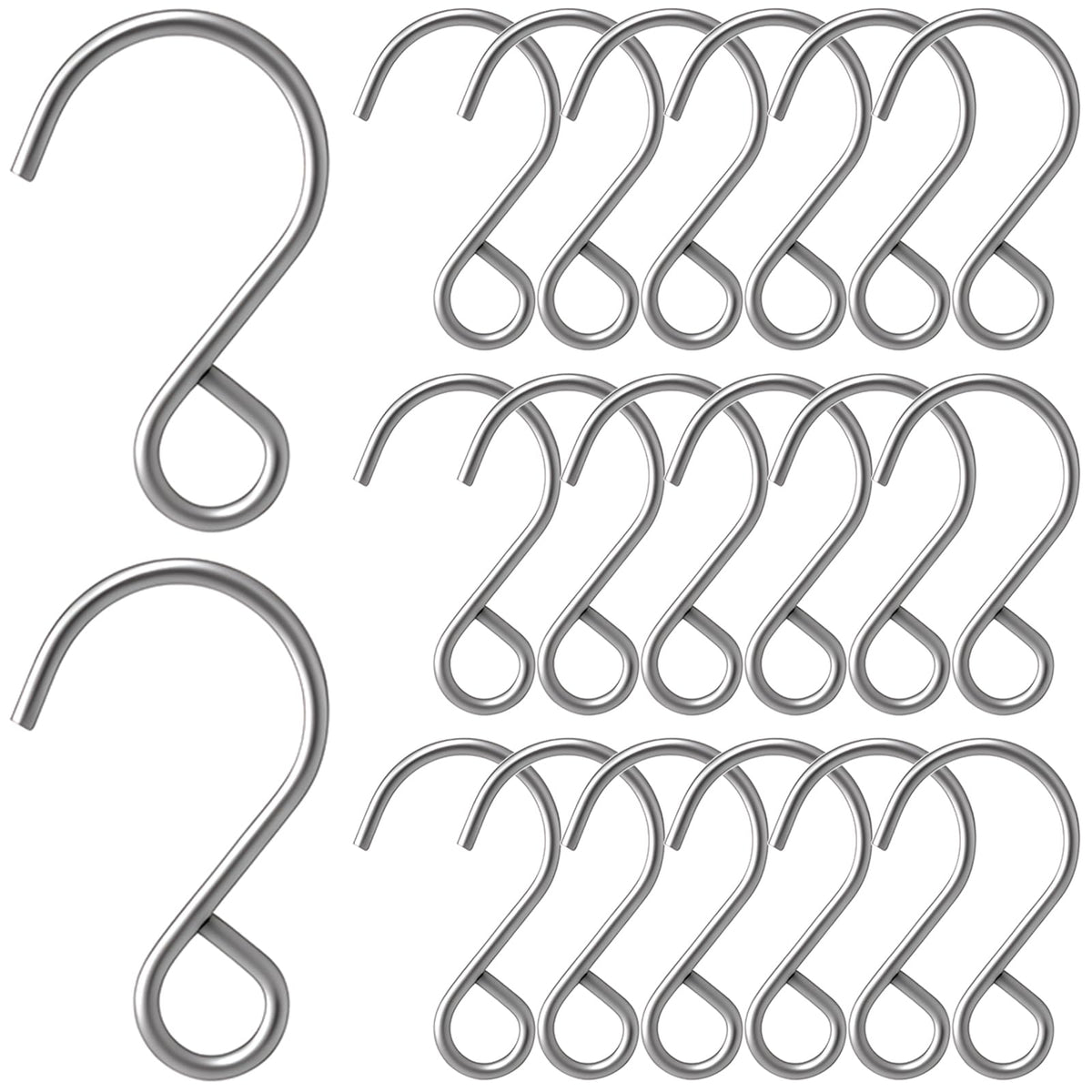 Yuomeaz 200Pcs Split Rings Connectors S Shape Suncatcher Hook Supplies