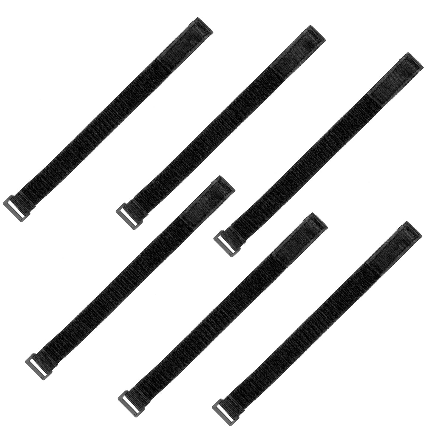 Prasacco 6 Pcs Bicycle Safety Belt, Elastic Ankle Leg Trousers Bind Pants Adjustable Fastening Belt Cycling Pant Band Riding Fishing Band for Outdoor Activities (13 inch Length, 1.1 inch Width) Black