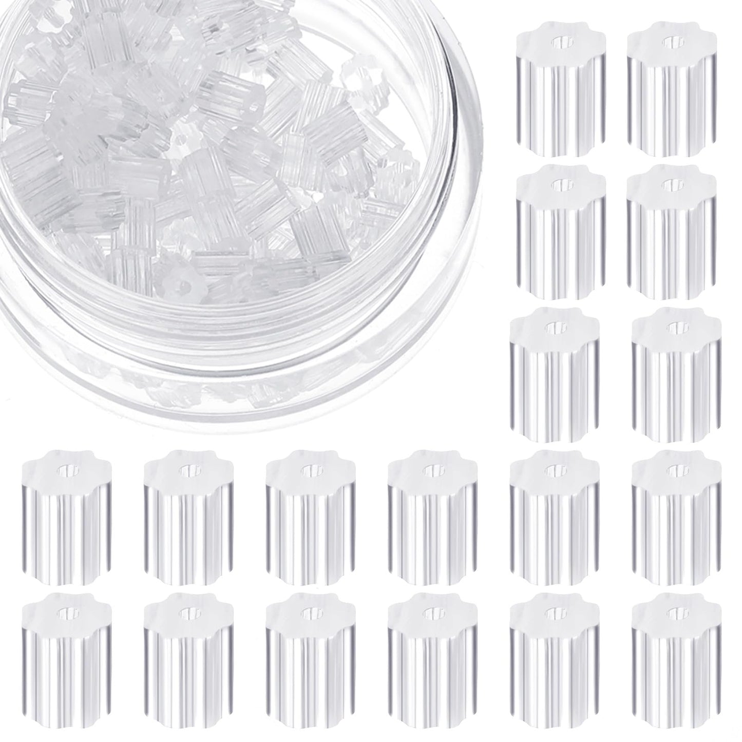 00 Pcs Silicone Earring Backs, Clear Earring Backs Replacement Soft Post Fishhook Earrings Ear Stoppers Jewelry Accessories for Stud Earrings Hoops for Sensitive Ears