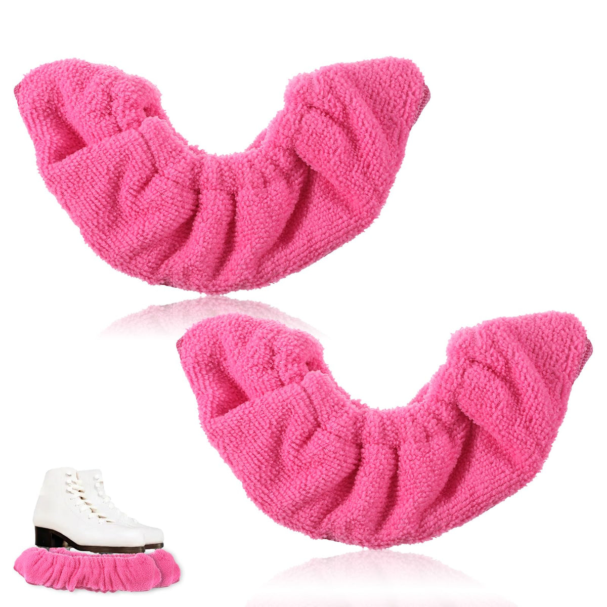 Aeaocvo 1 Pair of Ice Skate Blade Protectors, Unisex (Pink)
