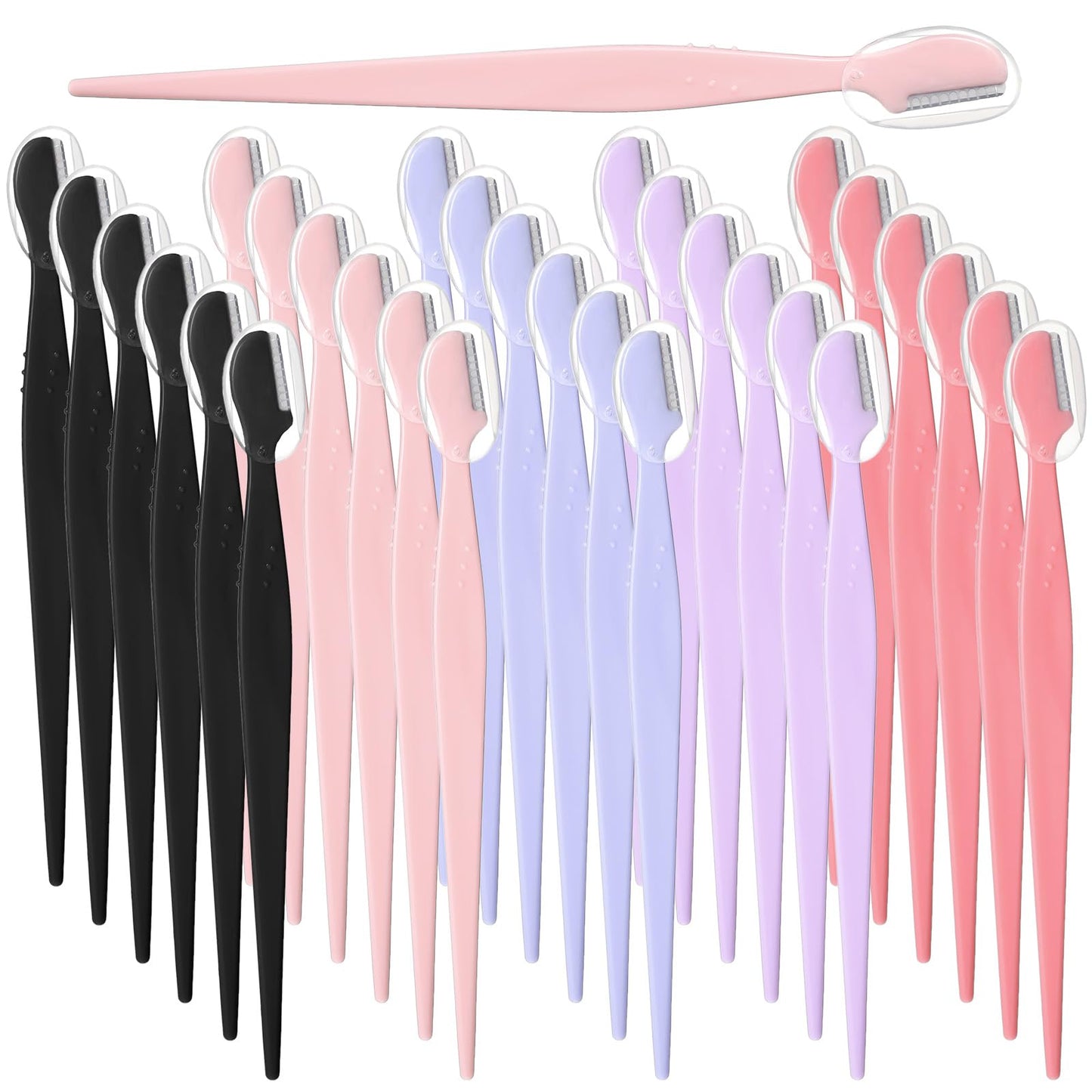 Pack of 30 Multiple Eyebrow Razors, Eyebrow Razors for Men and Women, Portable Face Razor, Dermaplaning Tool, for Face, Body, Eyebrows