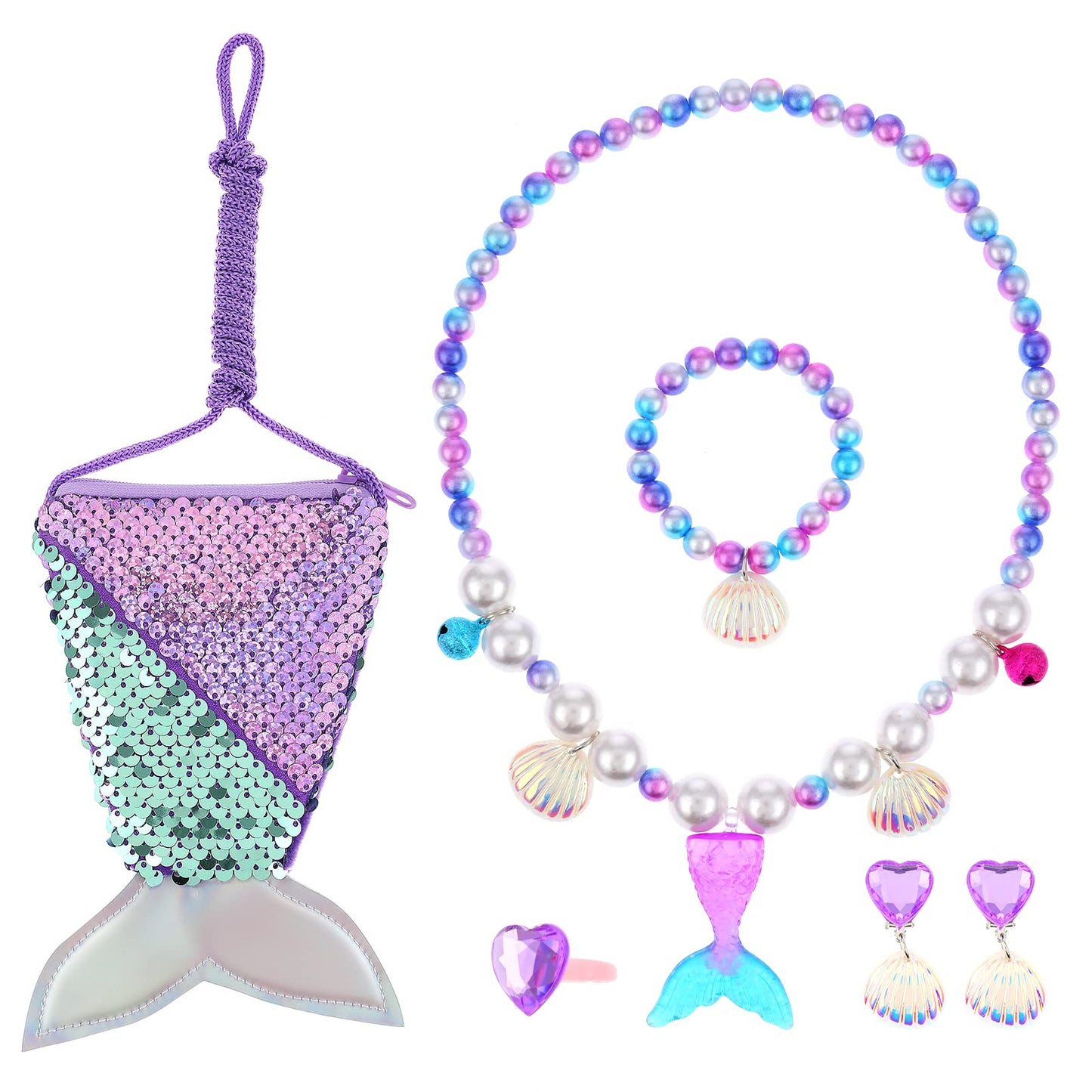 ASTER Mermaid Necklace Birthday Gift Kids