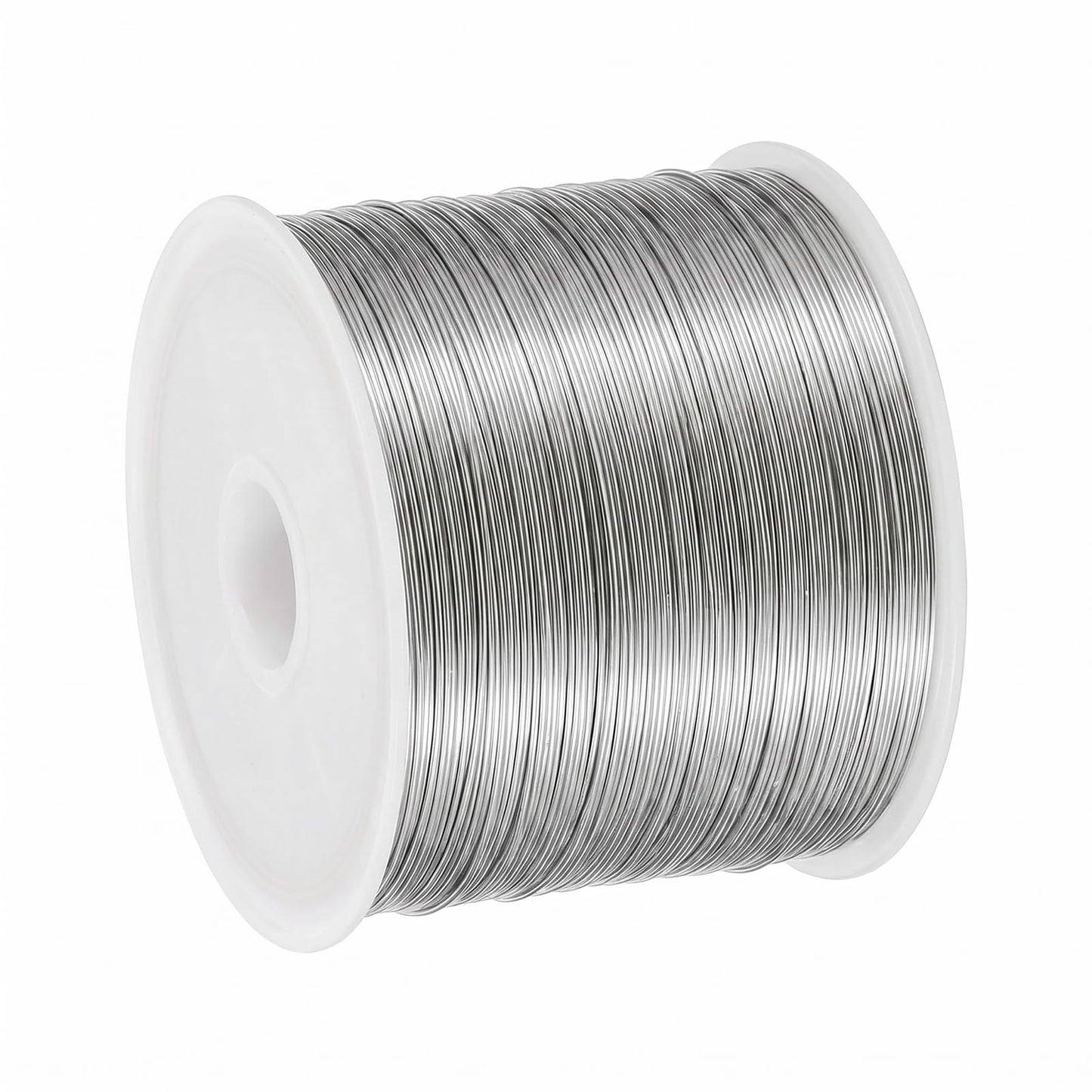 1 Roll Craft Wire Silver, Jewellery Wire, Wire for Crafts, Stainless Steel Wire 100 m x 0.4 mm, Bendable Craft Wire for Jewellery Making, DIY, Crafts (Silver)