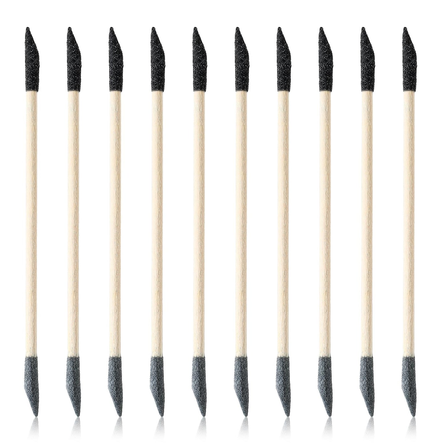 10 PCS Sanding Sticks, Double Matchsticks Sanding Sticks for Tight Spaces Wood, 150/280 Grit Fine Detailing Polishing Sticks Sanding Twigs for Plastic Models Wood Hobby Stuffers, 5.4 x 0.2 Inch