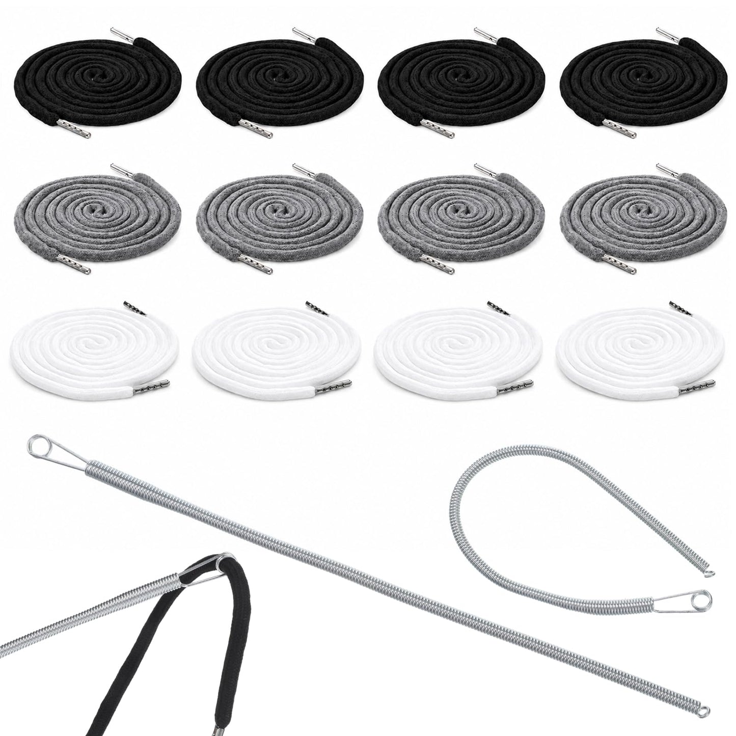 12pcs Replacement Drawstring for Shorts, 51in Shorts Drawstring Replacement