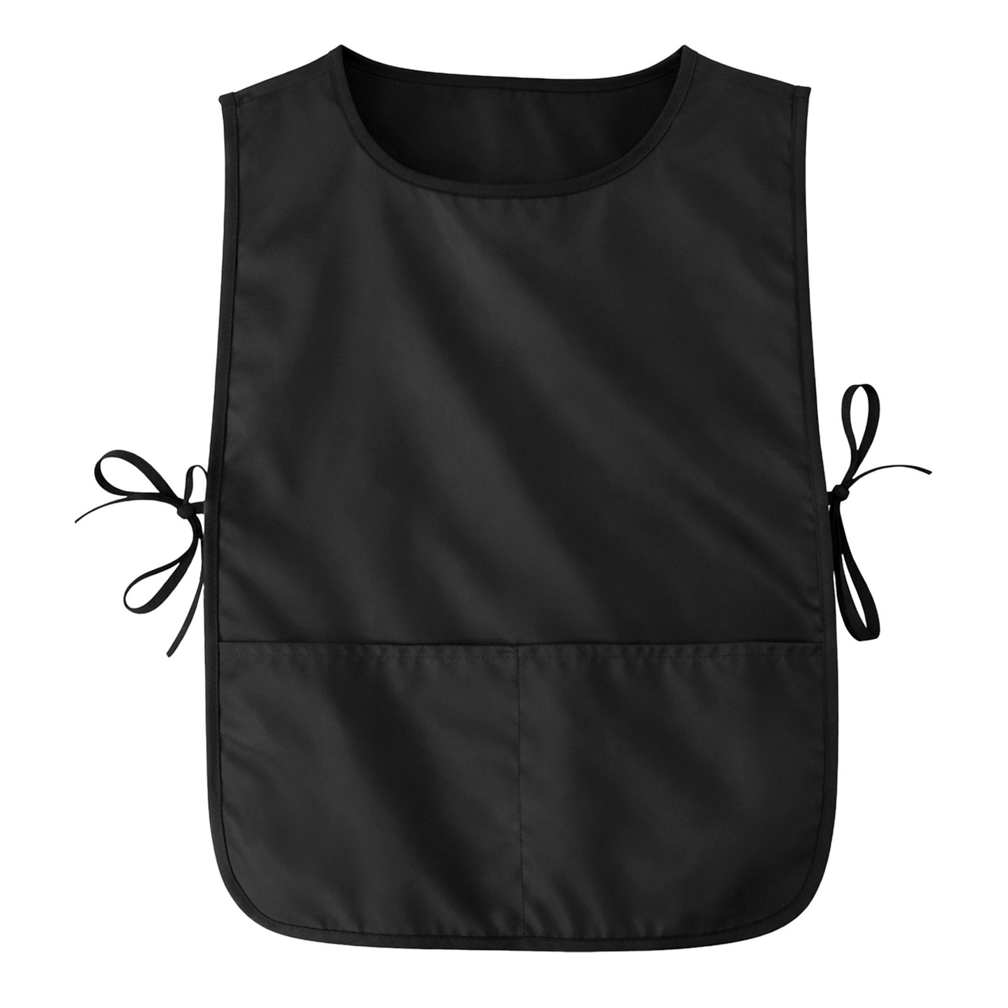 Larrel Smock Apron with Side Ties and 2 Deep Pockets, Black Cobbler Apron for Women and Men, Artist Aprons, Big Smock Aprons for Painting, Work, Hairstylist, Housekeeping, Kitchen and Cleaning