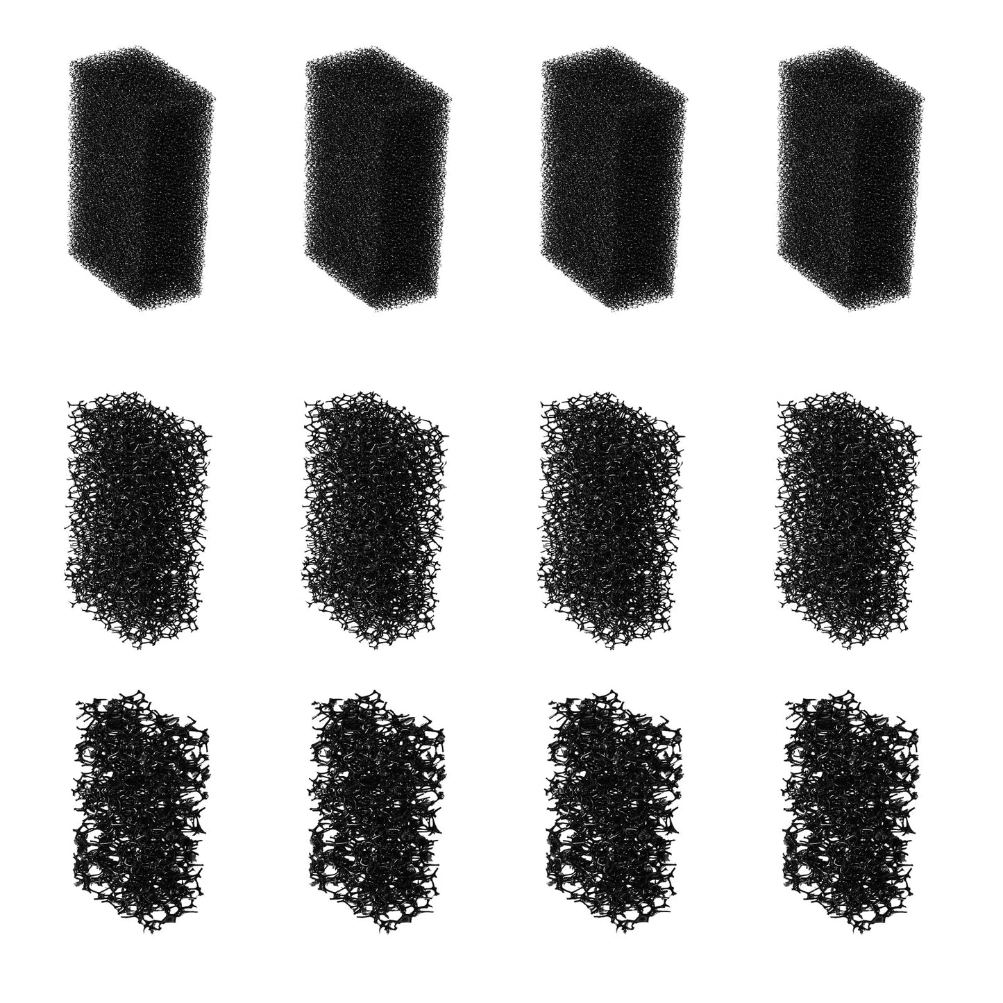 Azefnuhk 12 PCS Stipple Sponges, Sfx Makeup Sponges for Halloween, Special Effects Texture Sponge for Beard, Freckle, Scar, Wound, Stubble, Black Face Paint Sponges
