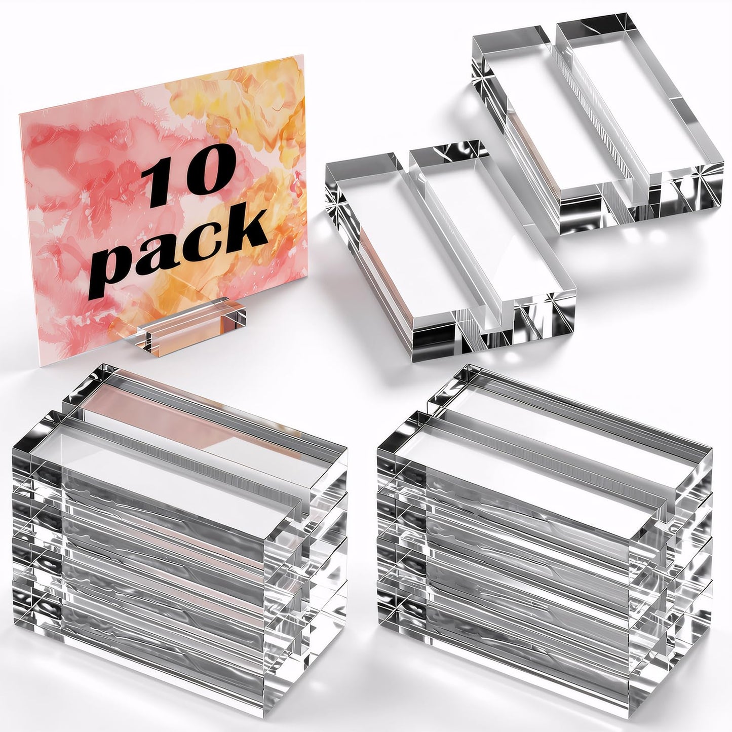 CIATBYYJ 10pcs acrylic table card holder