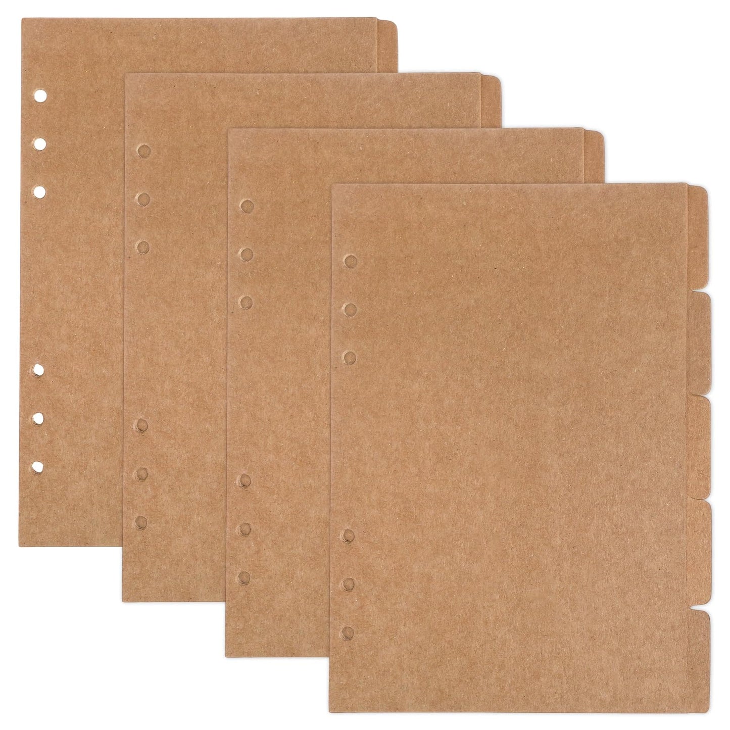 20 Sheets A5 Dividers, 6 Hole Ring Binder Dividers, Index Divider for Filing, Organising & Notebook Planning