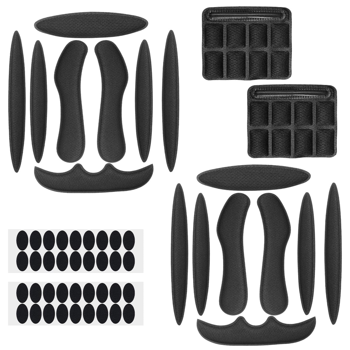 Set of 2 Helmet Pads, Foam Bicycle Helmet Pads, Replacement Bicycle Helmet