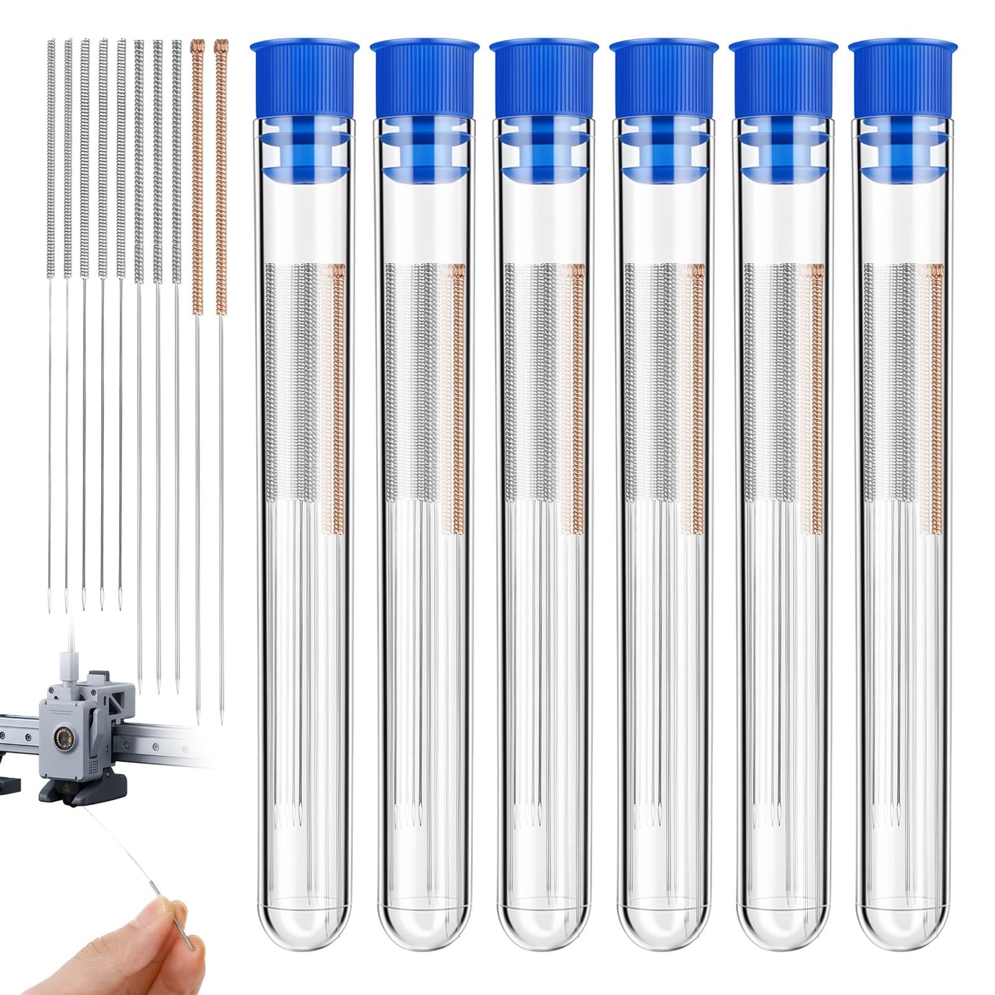 LLOUSSAK Pack of 60 3D Printer Nozzles Cleaning Needle