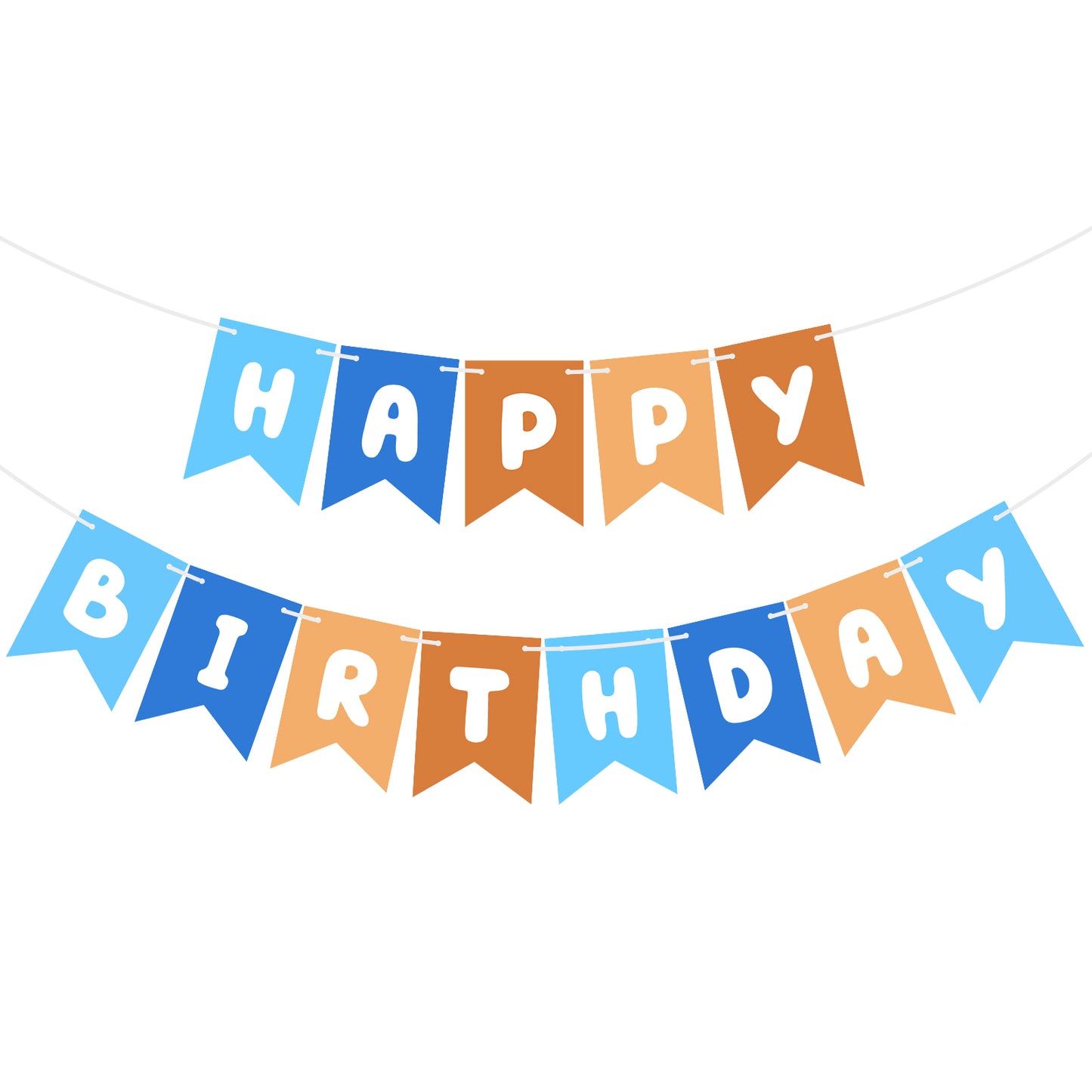 1 Set Blue-Yellow Birthday Banner - Happy Birthday Banner & Sign, DIY Party Banners with Letters, Glitter Bunting Signs for Men/Women/Kids, Wall/Door Backdrop Decorations(14 * 7cm Blue-Yellow