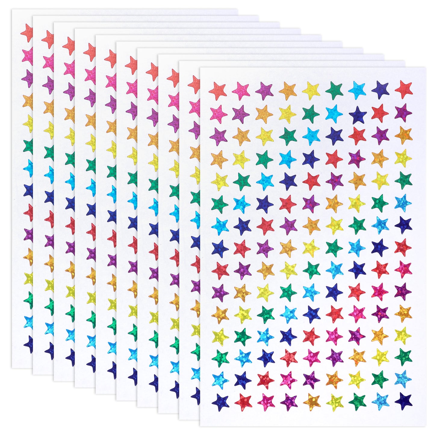 Dplolng 1350 Pcs Small Star Stickers,0.3" Mini Star Stickers for Kids Reward Holographic Stars Sticker for DIY Behavior Chart School Classroom Student Teacher Supplies