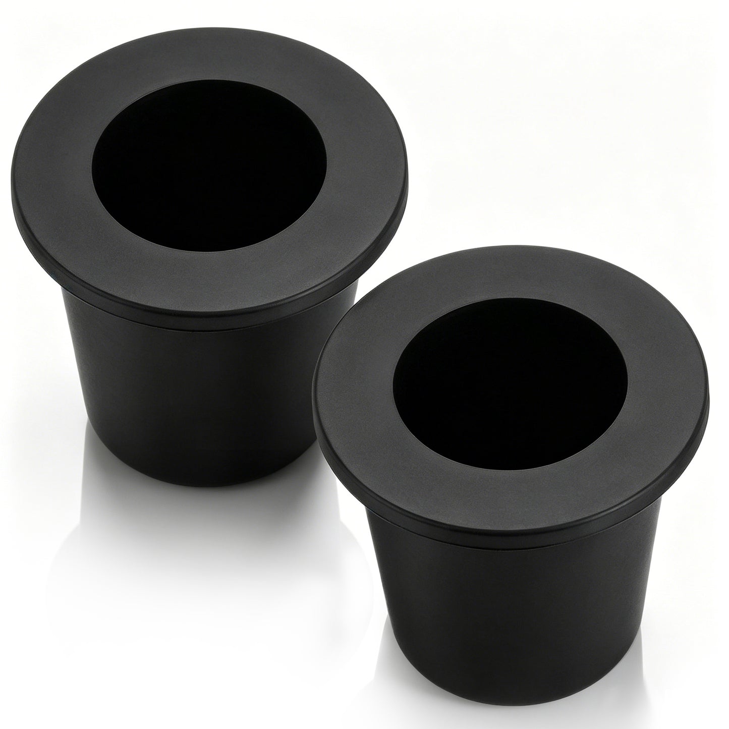 Axafazup 2 Piece Patio Table Umbrella Hole Ring Plug, Silicone Stabilizer Sleeve Cone Wedge for 2 to 2.5 Inch Table Hole and 1.5 Inch Pole Adapter, Black