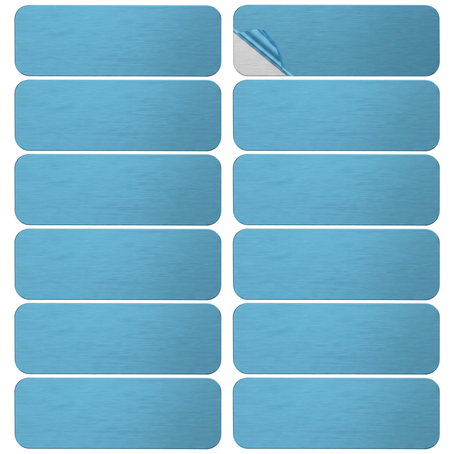 12 Pcs Under Cabinet Lighting Magnetic Stickys, Replacement Magnetic Strips with Adhesive Backing, Sticky Magnets Strips for Rechargeable Motion Sensor Lights Wireless Under Counter Light