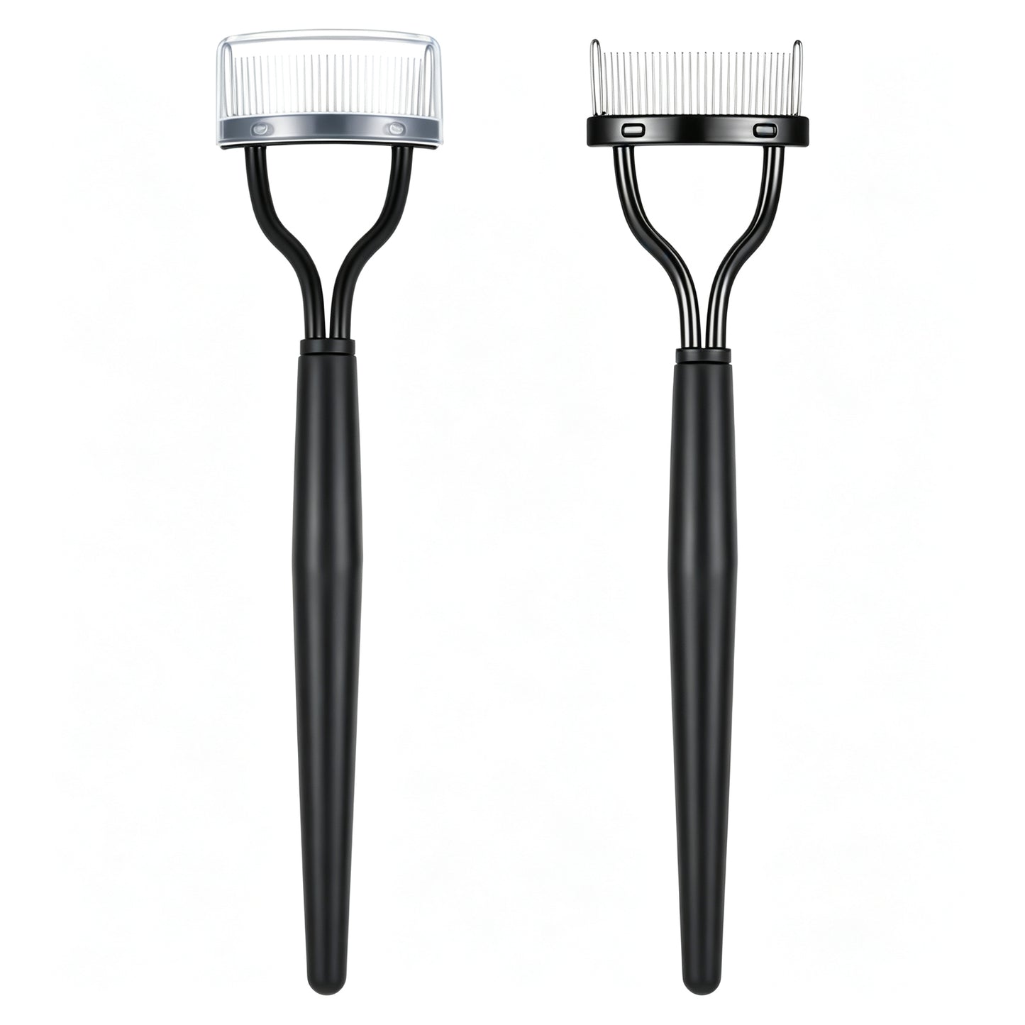 2 PCS Eyelash Comb Separator, Portable Lash Separator Applicator with Cover, Eyelash Brush Lash Grooming Brush Tool for Women Mascara Makeup Tools