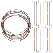 10 Pcs Elastic Bands for Travelers Notebook Connecting Inserts Notebook Elastic Stretchy Closure Loop Jump Bands Accessories for Travel Journal Refills(Standard Size)
