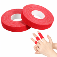Aiyorse 2 Rolls Red Finger Tape, Extra Strong Adhesive 0.6-Inch x 32-feet Athletic Tape for Fingers, Hands, & Toes, Rock Climbing Tape, Skin-Friendly Sports Tape for Outdoor Sports Climbing Football