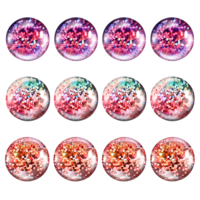 ZEYIYER 12PCS Fridge Magnets, Round Fridge Magnet, Craft Magnets Notice Board Magnets for Fridge Board Cabinets Whiteboard(3 Colors) 