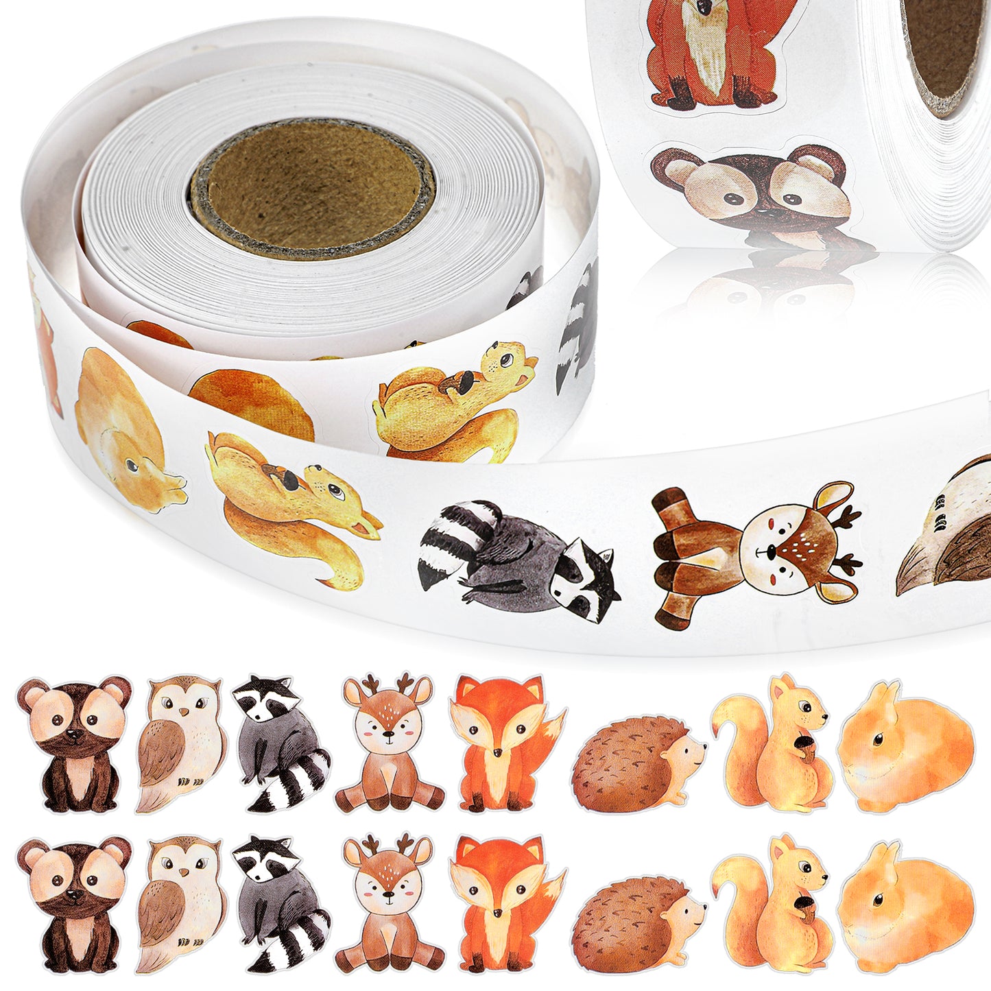 1 Roll Animal Stickers Reward Stickers(Forest Animal)