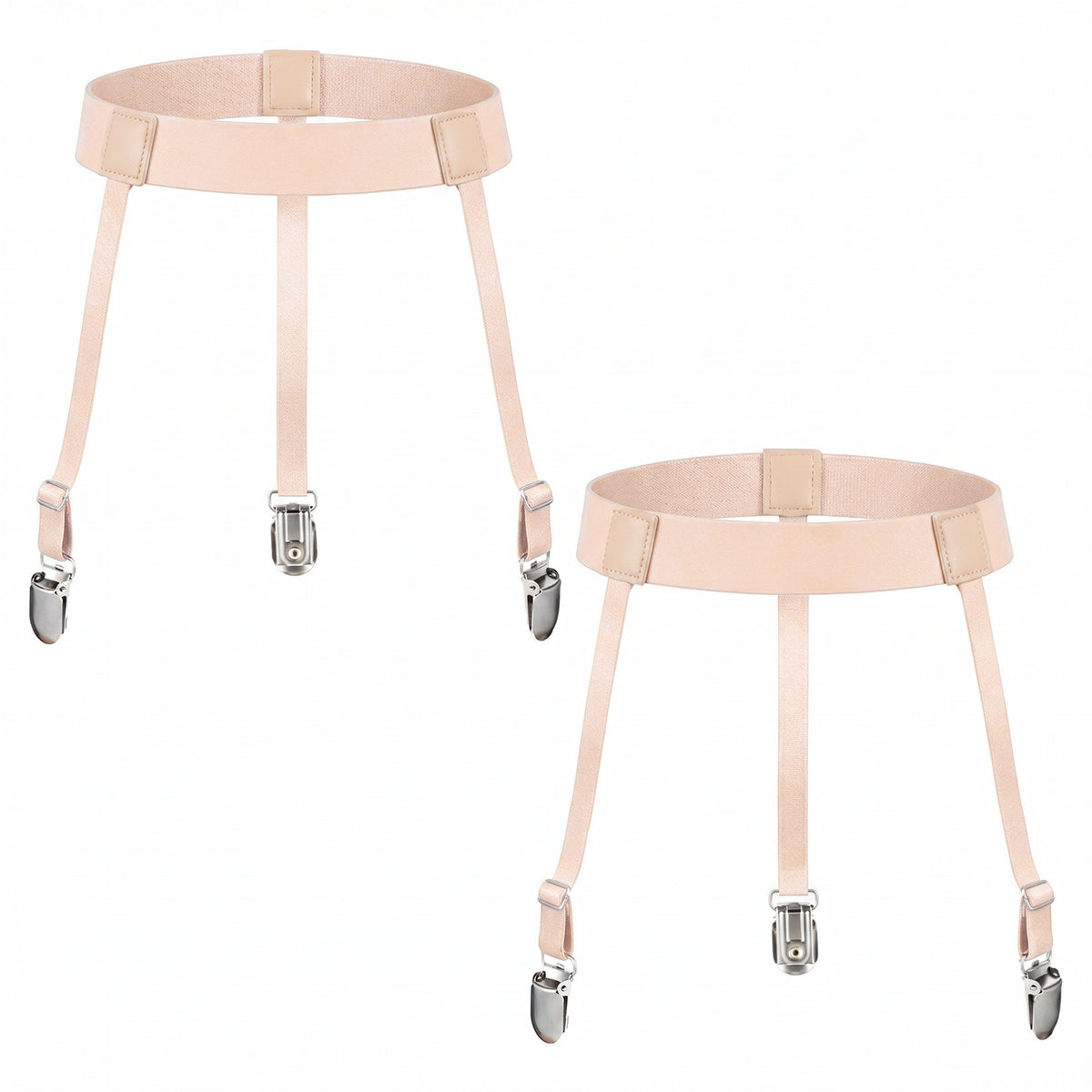 Thigh Garter Belt for Women, 2 Pcs High Elastic Suspender Belt with Clips