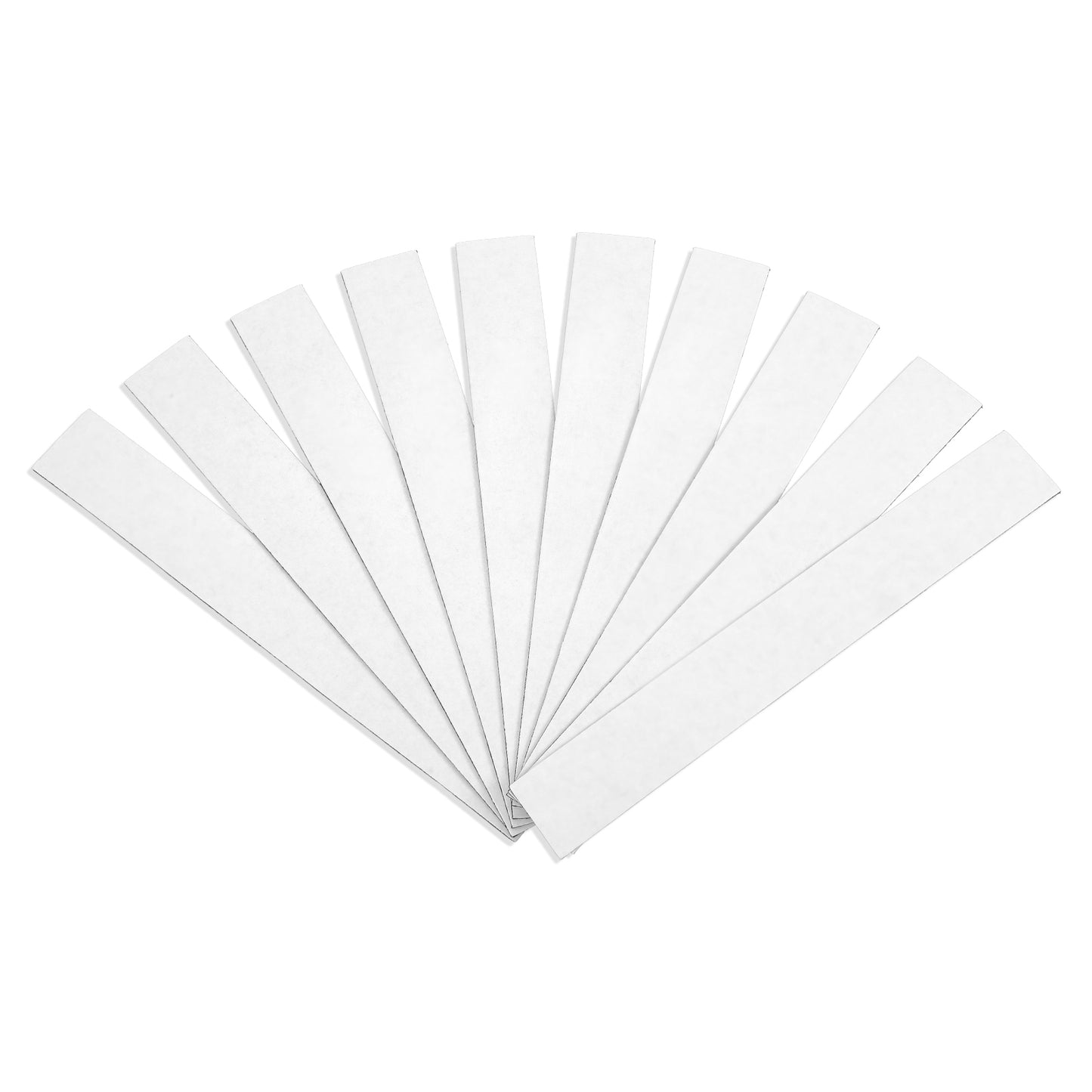 10 Pcs Magnetic Strips with Adhesive Backing, Flat Strong Magnet Tape for Crafts and DIY Projects, Rectangle Heavy Duty Magnet Strip for Whiteboard Organization (4.7'' x 0.8'' x 0.06'')