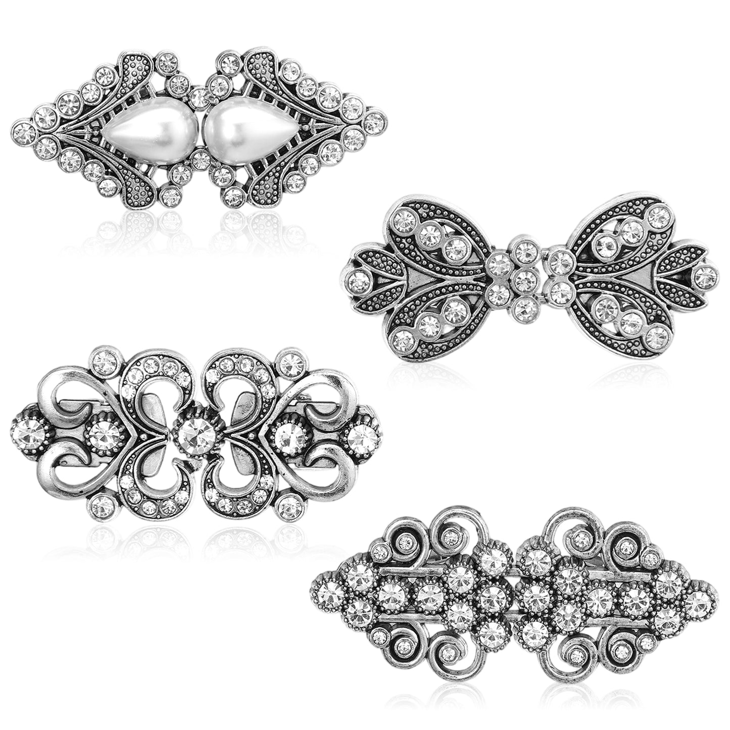 Sweater Shawl Clips Dress Clip Cloak Clasp Shawl Clip Vintage Cardigan Clip Retro Cloak Brooches Silver Shawl Pins Back Cinch Rhinestone Shawl Shirt Cardigan Scarf Cinch Clips for Women