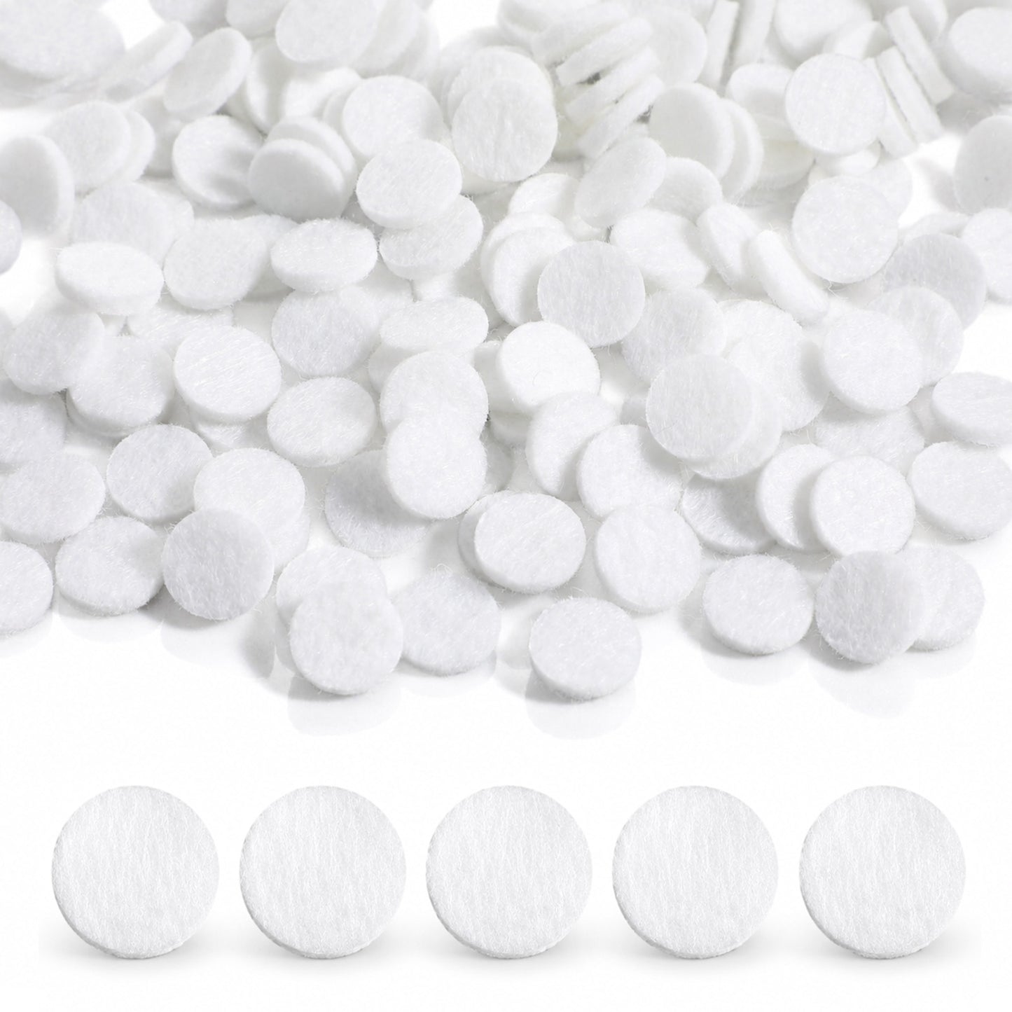 400 Pieces Microdermabrasion Filters 10mm White Cotton Microdermabrasion Refill Pads Replacement Dermabrasion Filters for Microderm Machine
