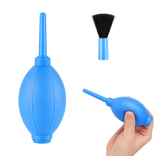 1 pcs Air Blower with Soft Brush Super Blower Blaster Pump Dust, Blue