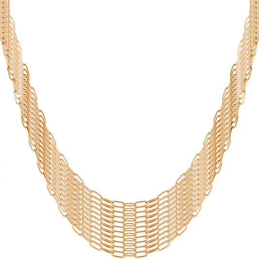 10 Pack Charm Necklace Chain Gold Paperclip Chain Necklace 18 Inch Paperclip Necklaces for Women Adjustable Gold Charm Link Chains for Jewelry Making